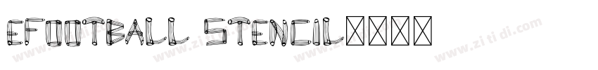 eFootball Stencil字体转换